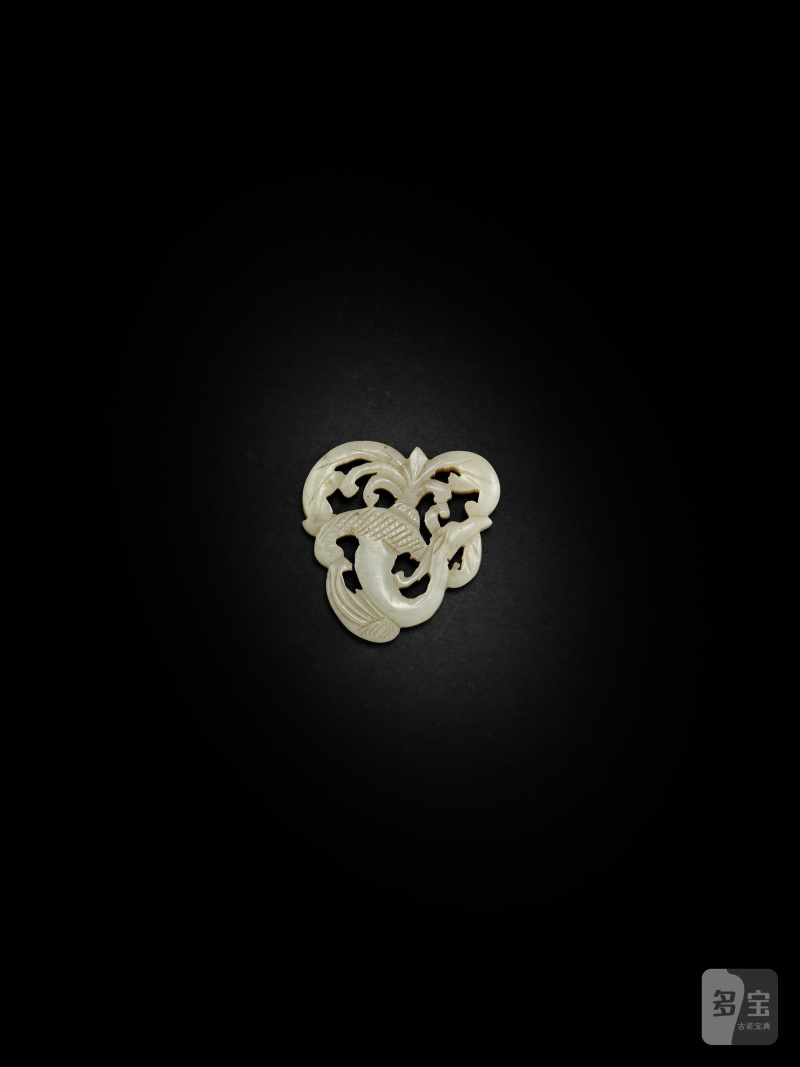 明　鳥紋玉飾 | A JADE 'BIRD' HAIR ORNAMENT - 图4